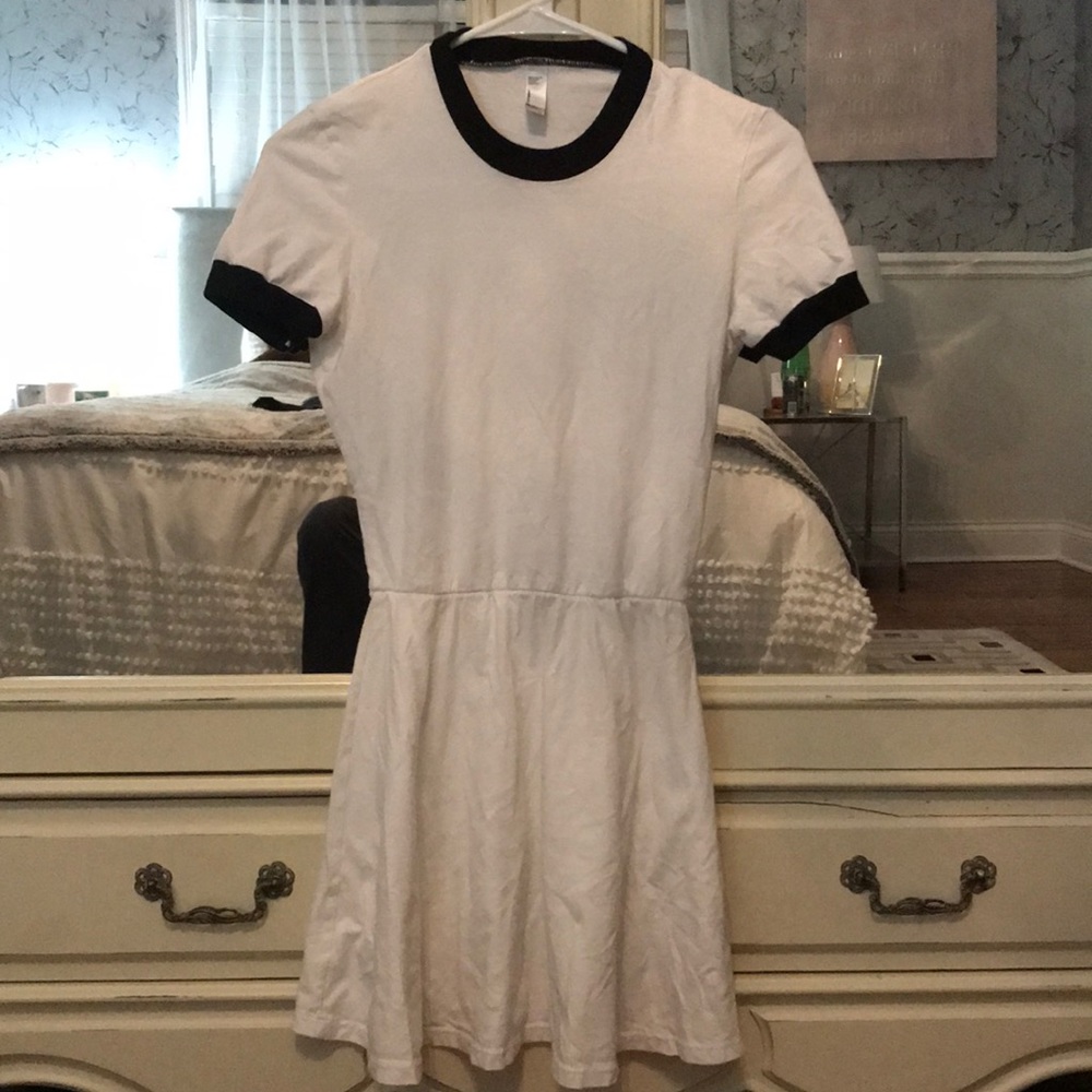 white american apparel skater dress